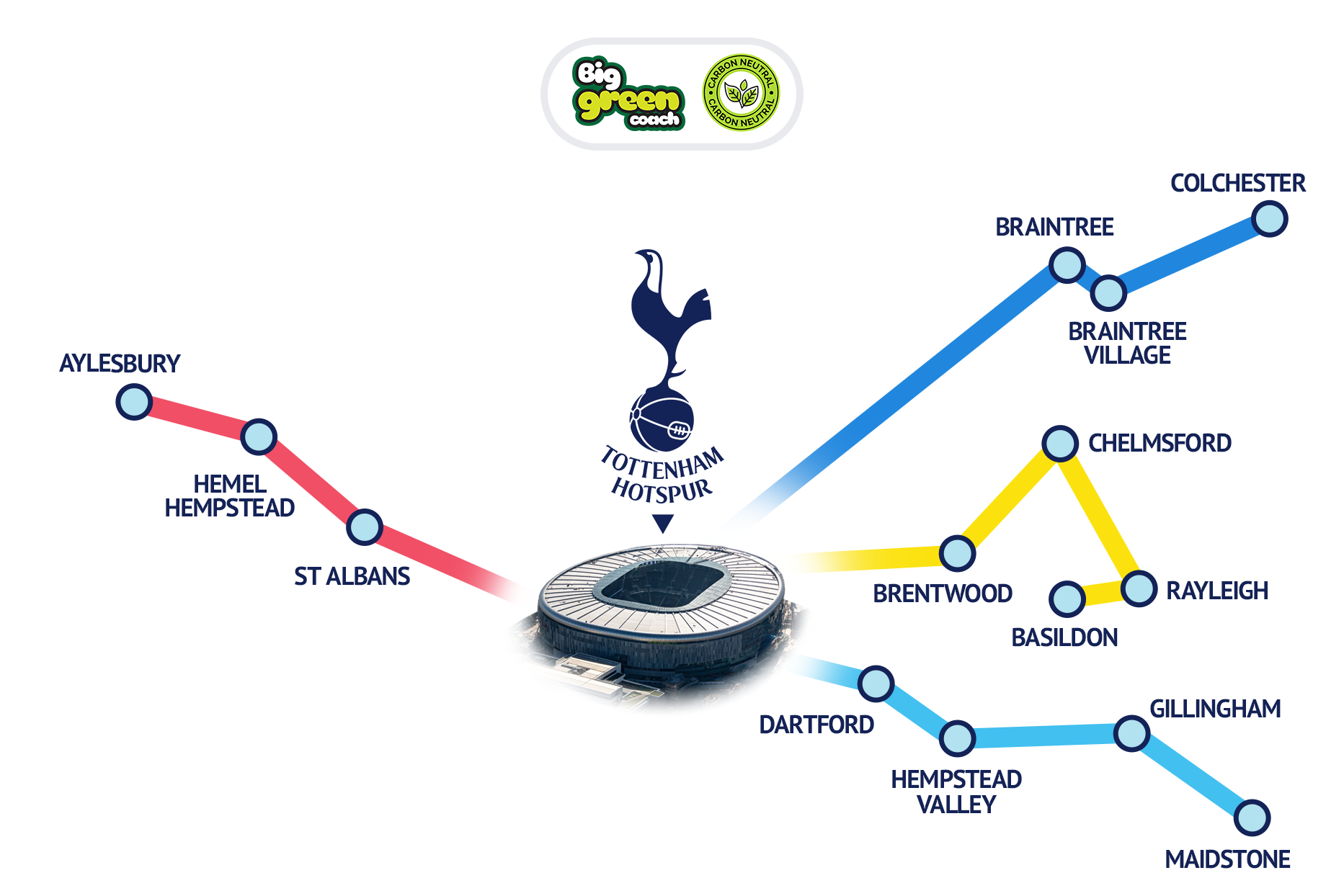 Spurs Pick-up Location Map Spurs Pick-up Location Map
